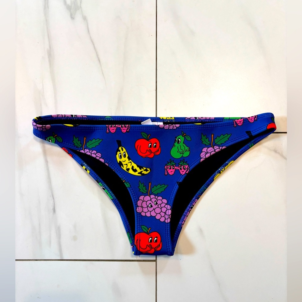 Hoaka x Pony fruit neoprene bikini bottom - medium smoothie pint